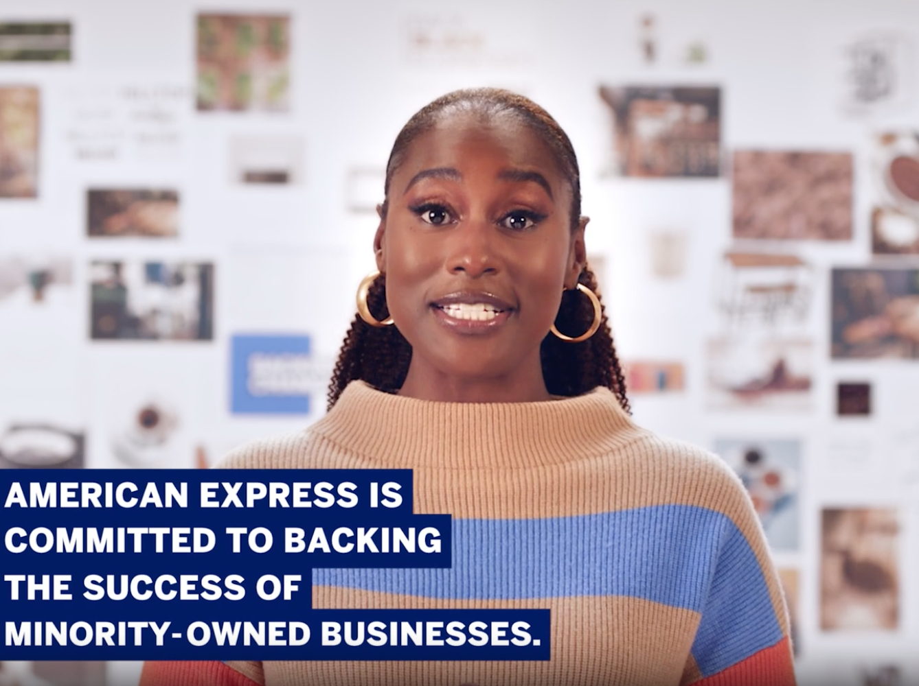 American Express Backing Change campaign asset
