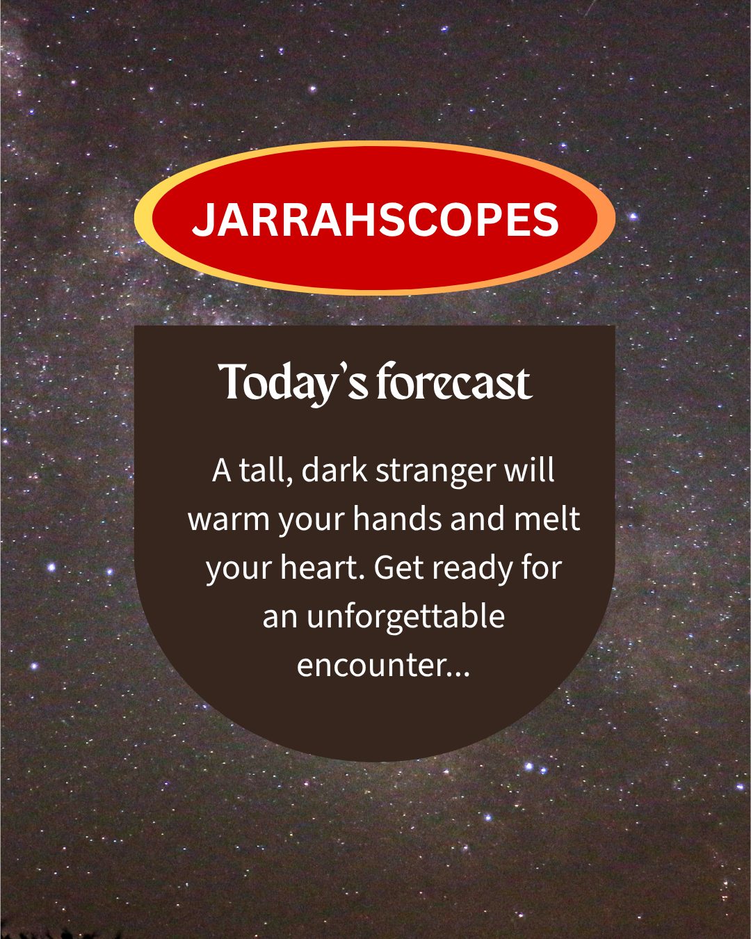 Jarrah social post: Jarrahscopes post 1