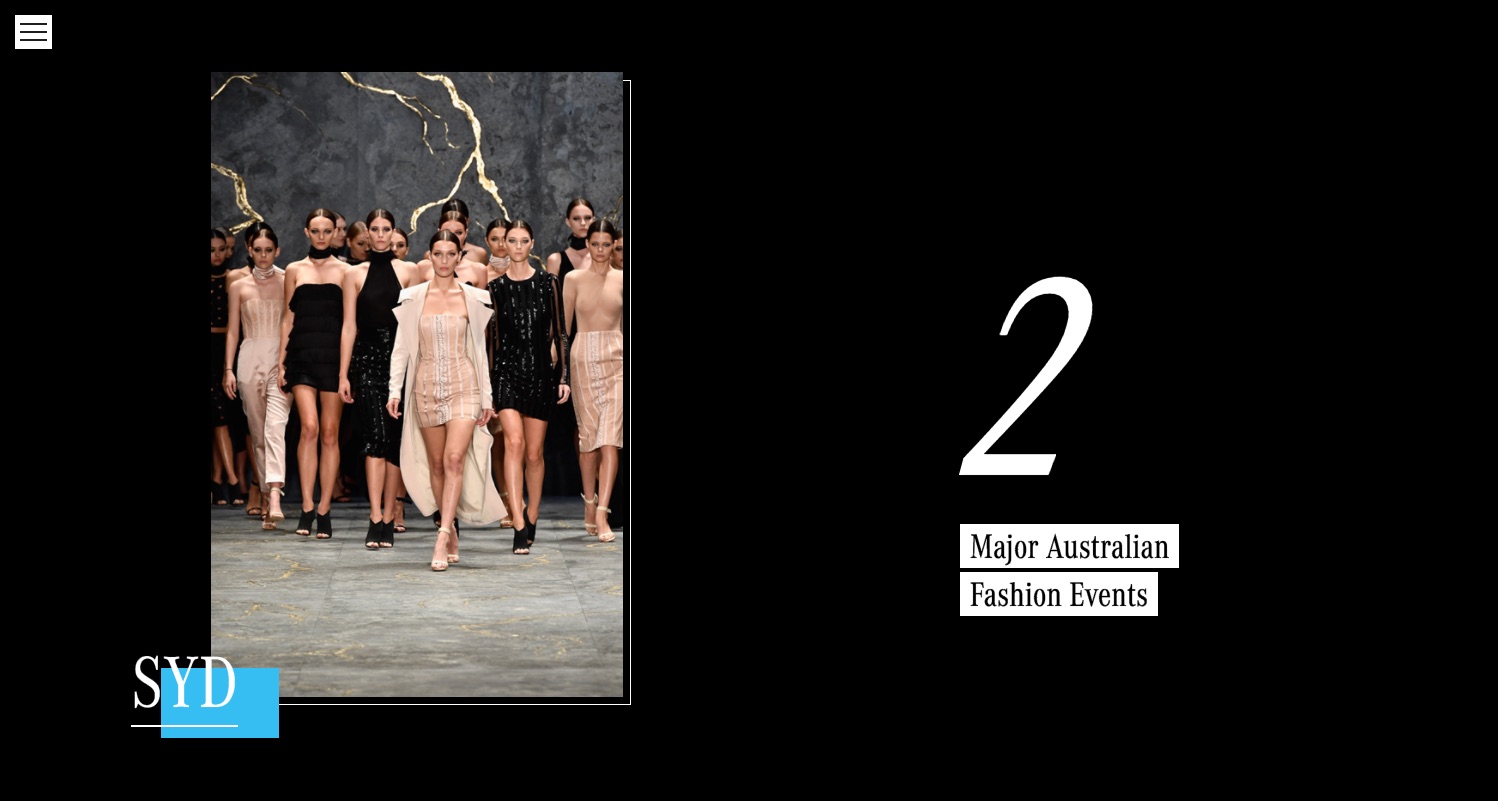 Mercedes-Benz end-of-year microsite, Fashion page