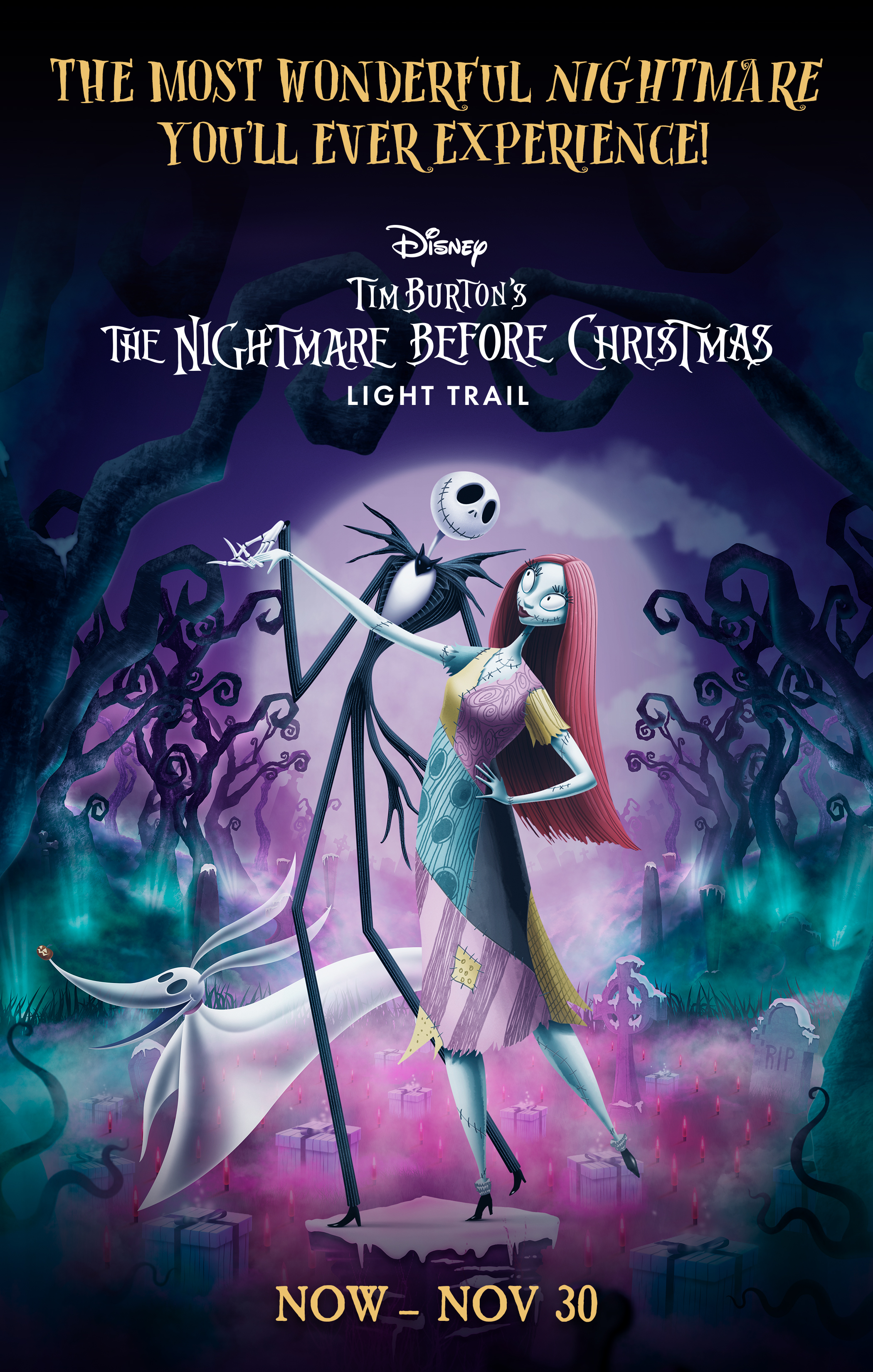 Nightmare Before Christmas Light Trail asset