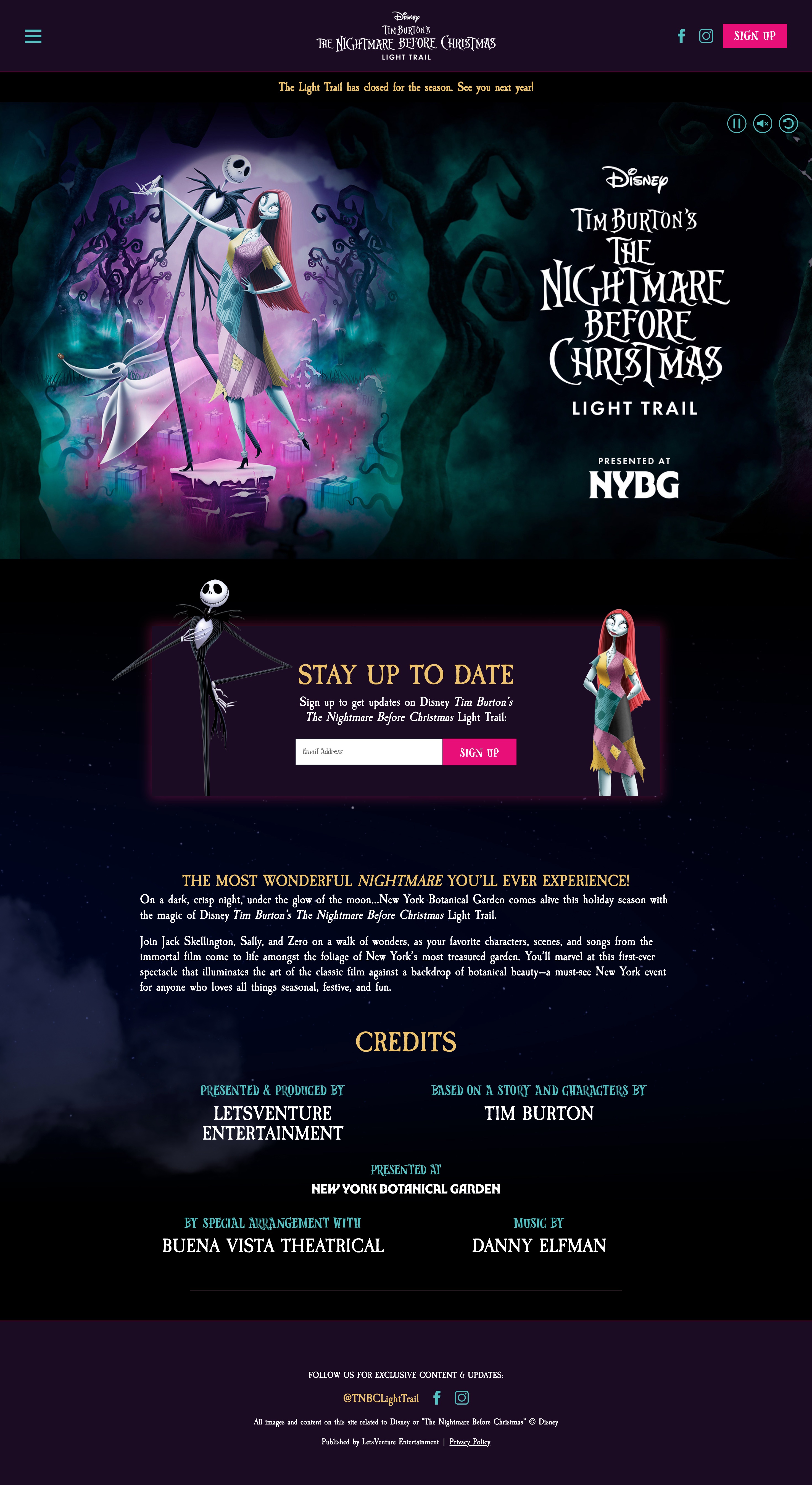 Nightmare Before Christmas Light Trail asset