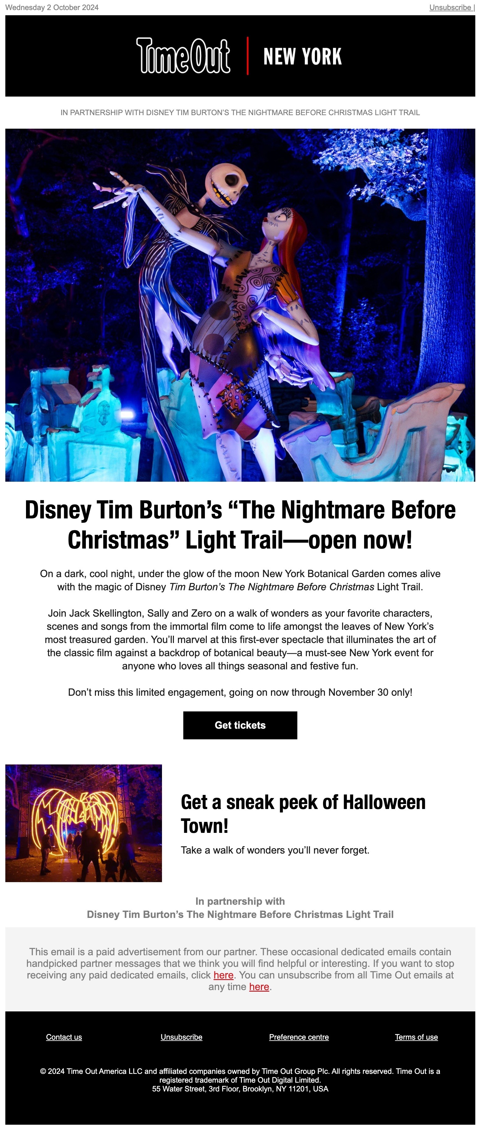Nightmare Before Christmas Light Trail asset
