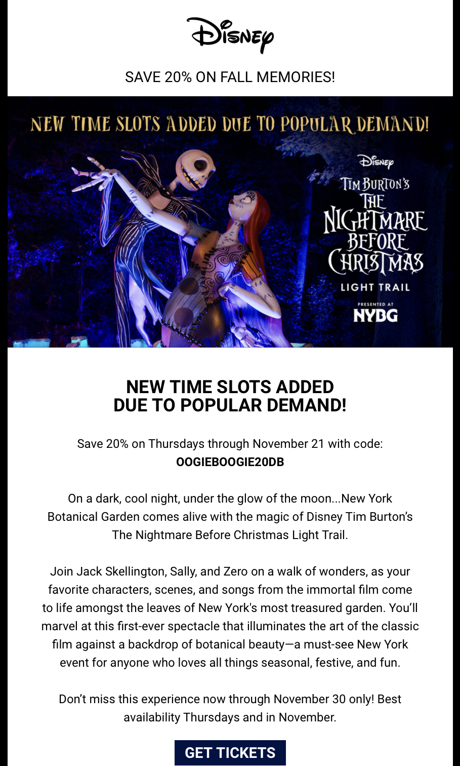 Nightmare Before Christmas Light Trail asset
