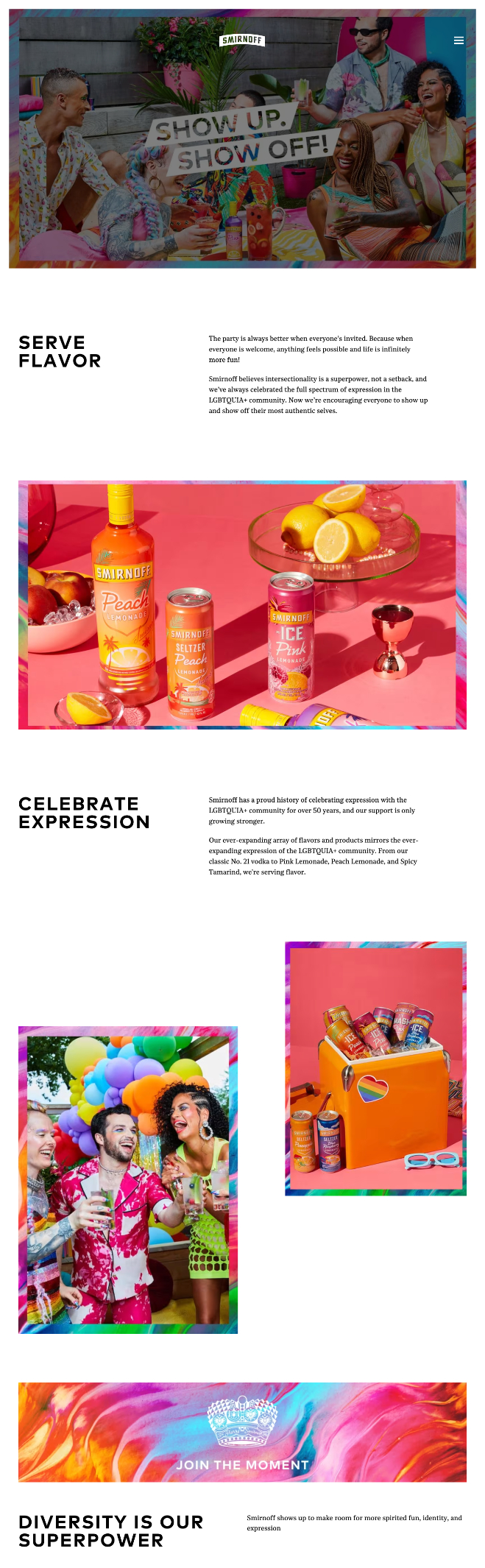 Smirnoff Pride campaign asset