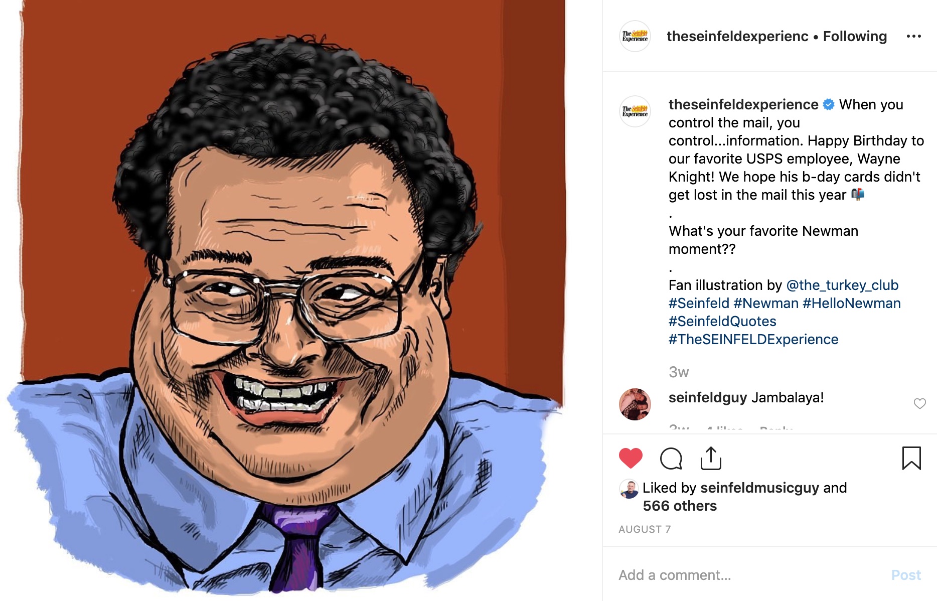 The Seinfeld Experience campaign asset