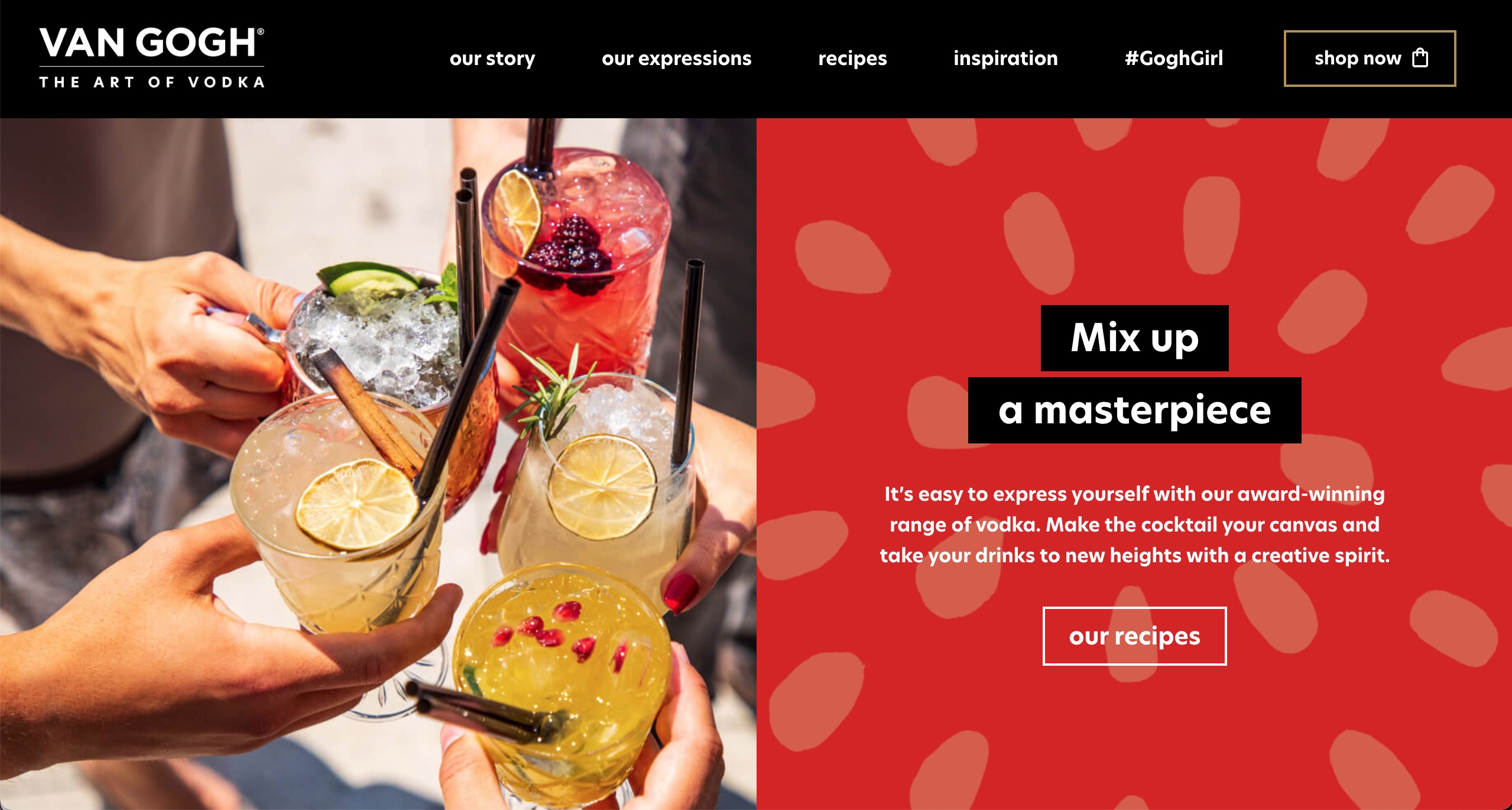 Van Gogh Vodka rebrand asset