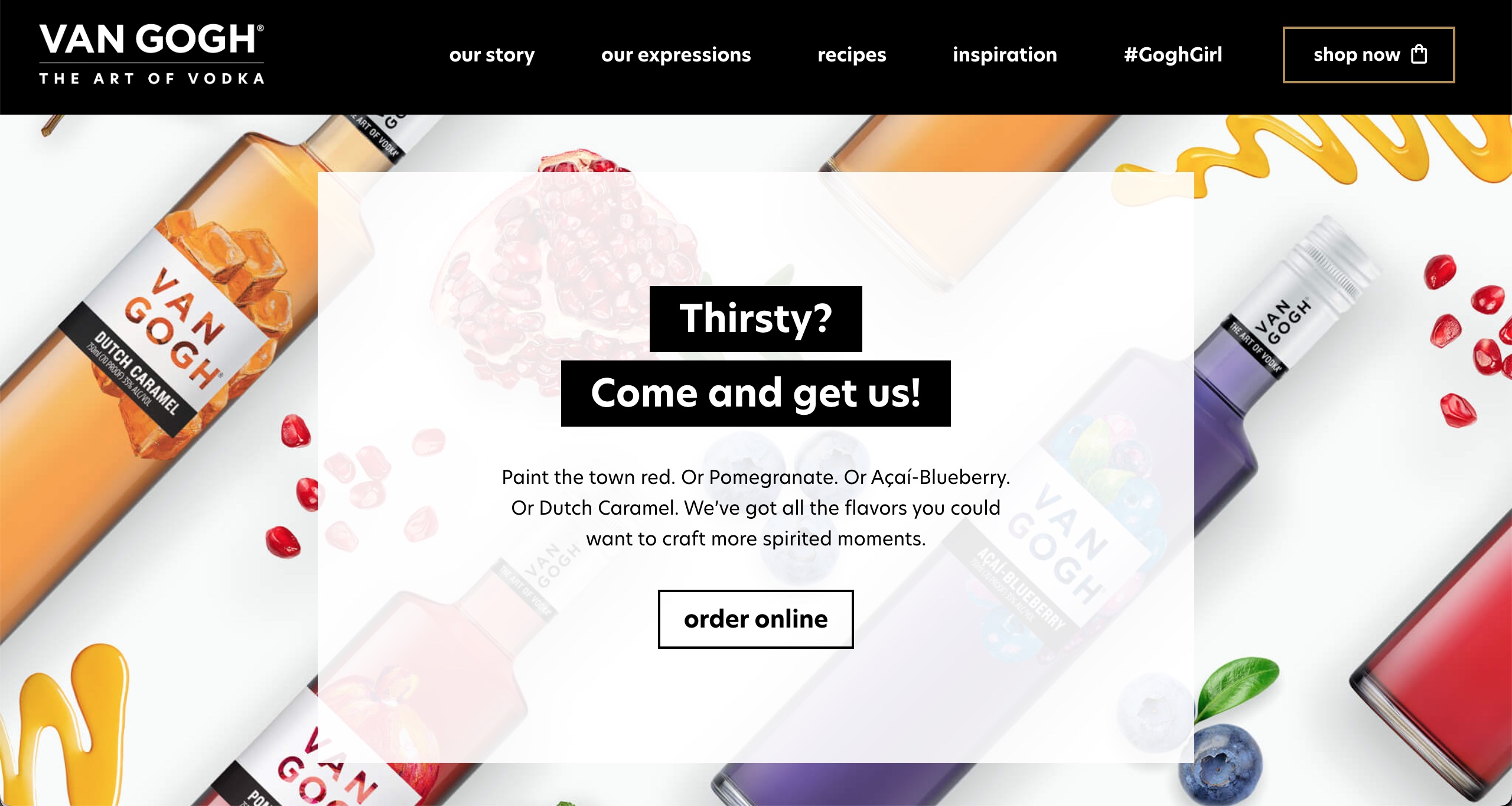 Van Gogh Vodka rebrand asset