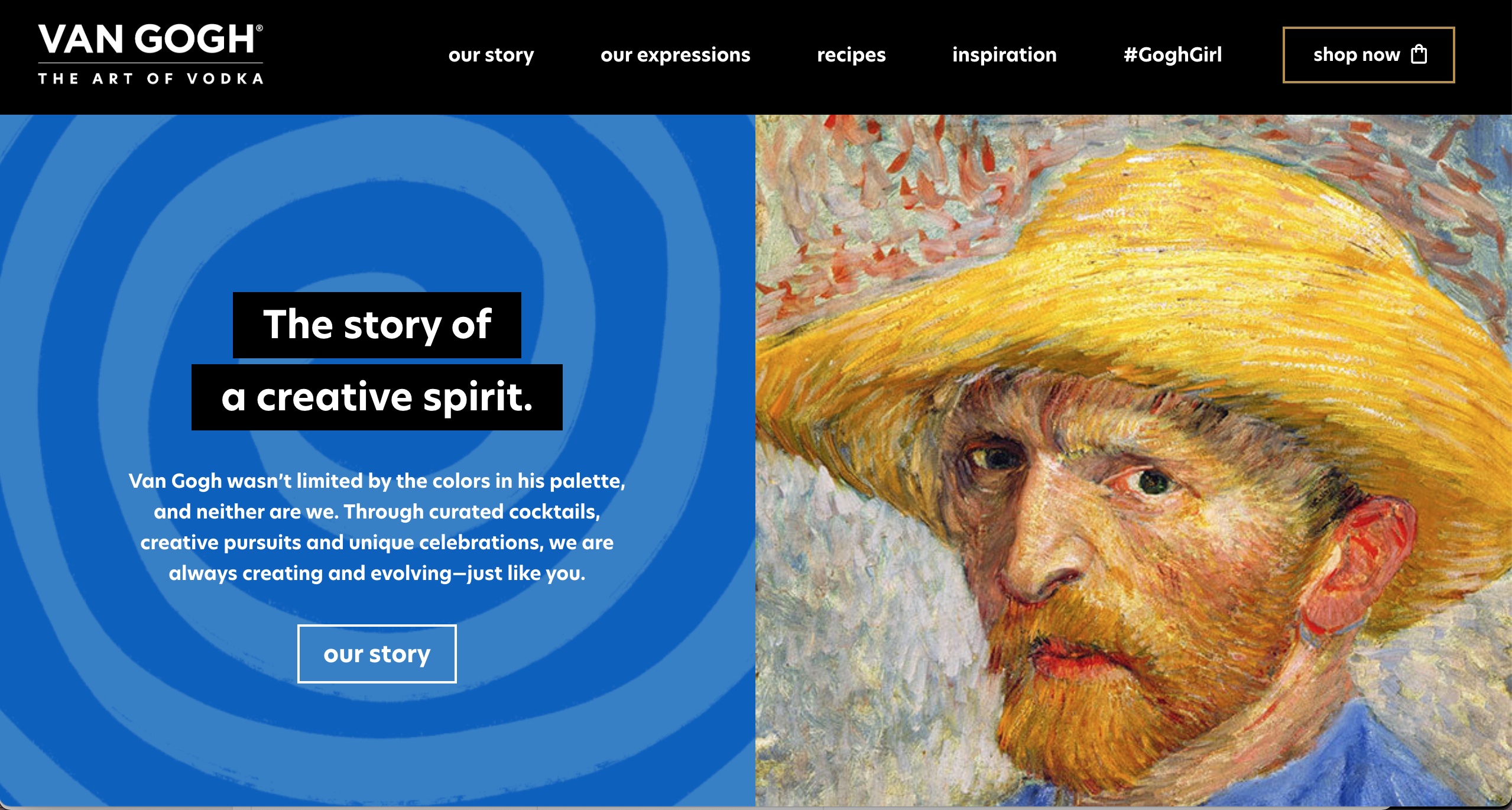 Van Gogh Vodka rebrand asset